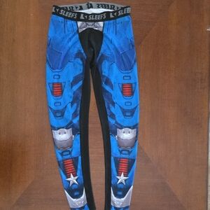 Blue Graphic Men's Joggers‎